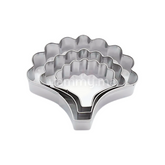 SET. 3 Emporte-pièces Pétale d'Oeillet en Inox